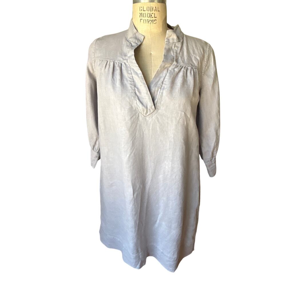 Sugar Candy Mountain Sabine Linen Dress in Pale Purple Gray Size Small